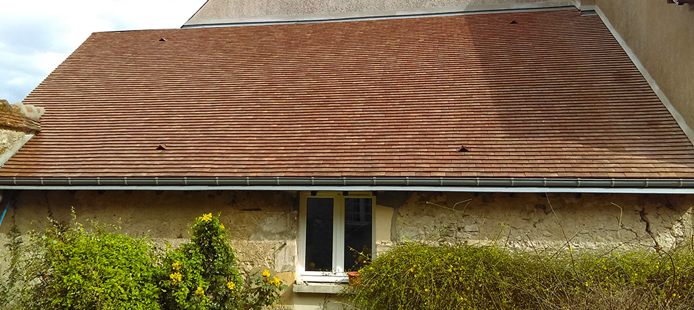 Toiture après rénovation par FH Couverture - Résultat professionnel réparation toiture Lot